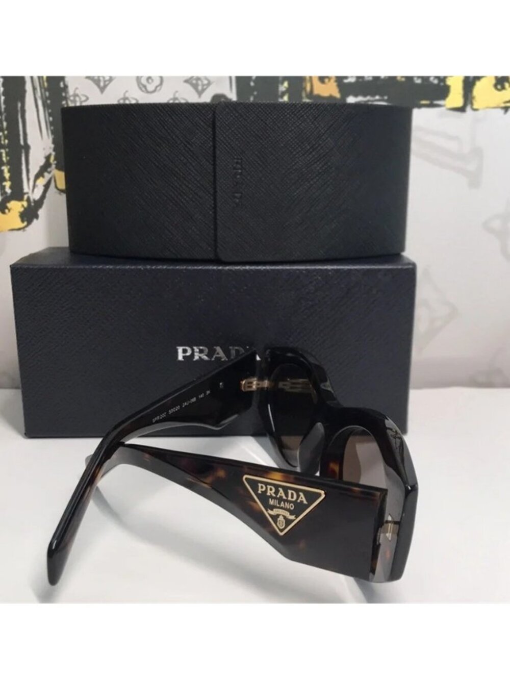 New Authentic Prada PR 20ZS Dark Brown Oval Ladies Sunglasses – 2AU06B 53 - Picture 5 of 14